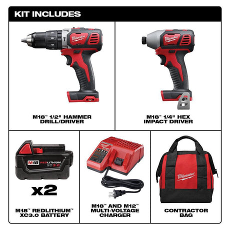 M18 Cordless Lithium-Ion 2-Tool Combo Kit 2697-22