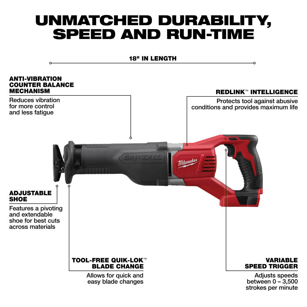 M18 Cordless Lithium-Ion 6-Tool Combo Kit 2696-26