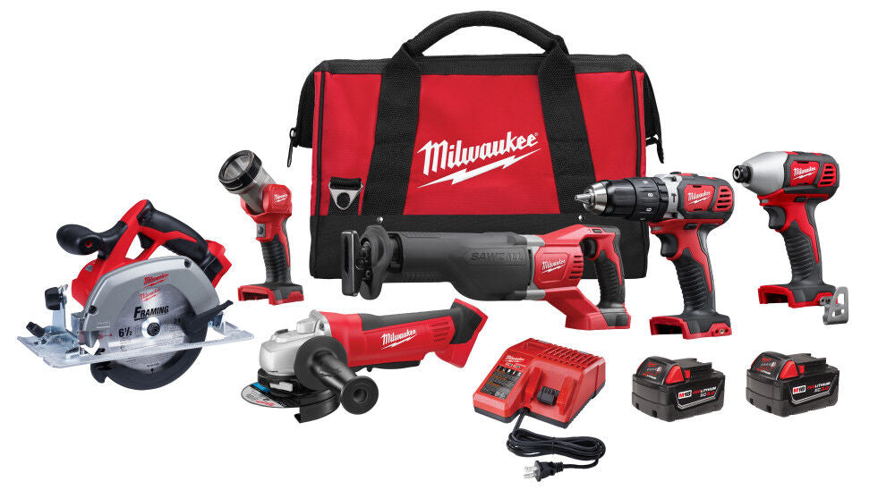 M18 Cordless Lithium-Ion 6-Tool Combo Kit 2696-26