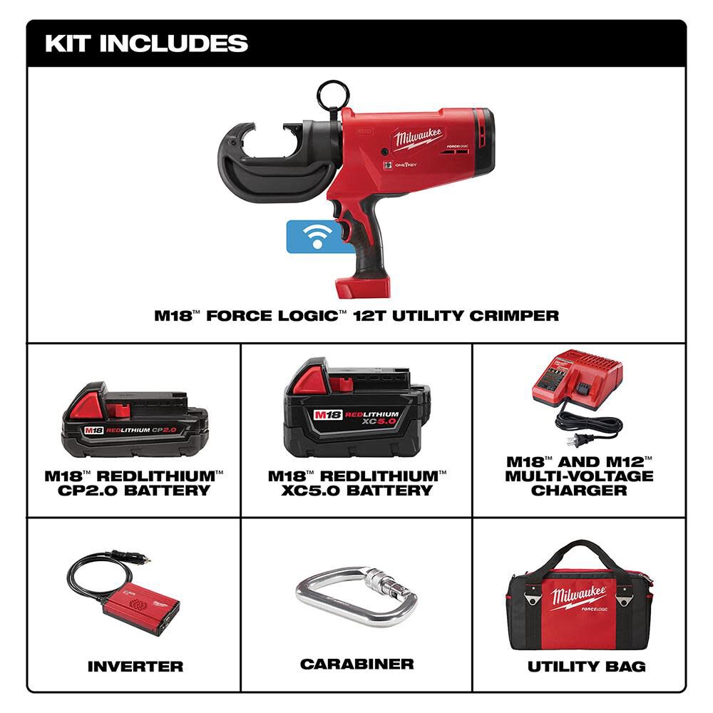 M18 FORCE LOGIC 12T Utility Crimper 2778-22