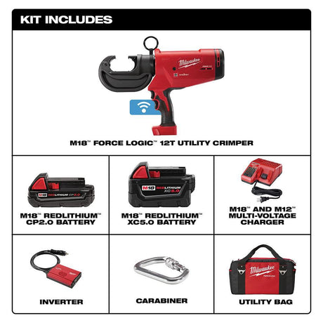 M18 FORCE LOGIC 12T Utility Crimper 2778-22