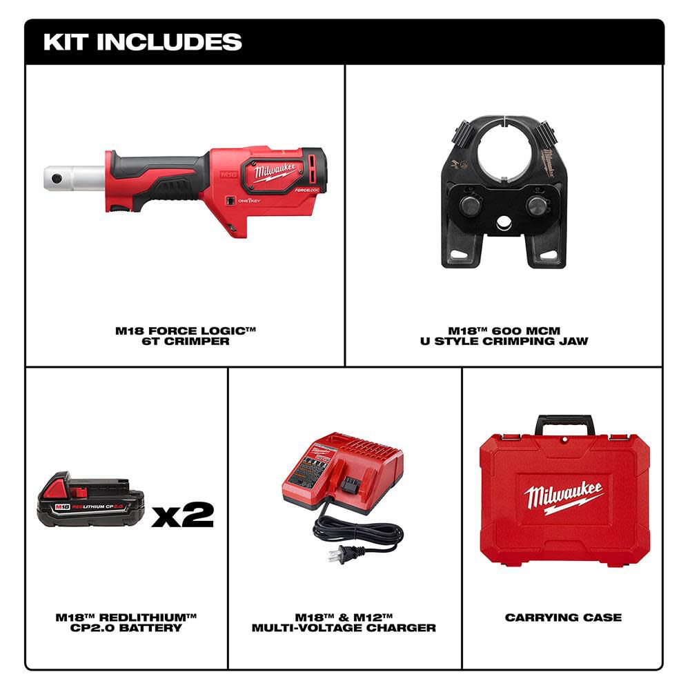 M18FORCE LOGIC 600 MCM Crimper 2679-22