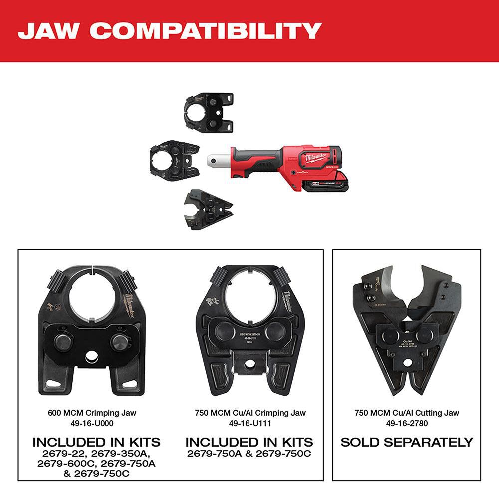 M18FORCE LOGIC 600 MCM Crimper 2679-22