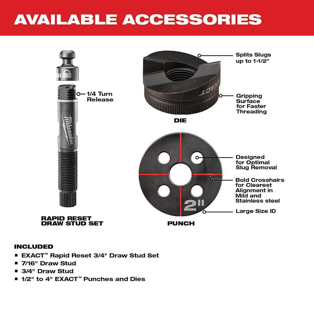 M18 FORCE LOGIC 6T Knockout Tool 1/2 in. 4 in. 2677-23