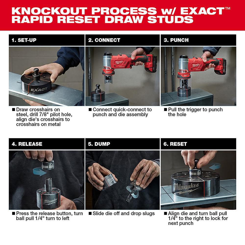 M18 FORCE LOGIC 6T Knockout Tool 1/2 in. 4 in. 2677-23