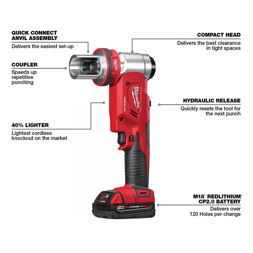 M18 Force Logic 6T Knockout Tool Kit 2677-21