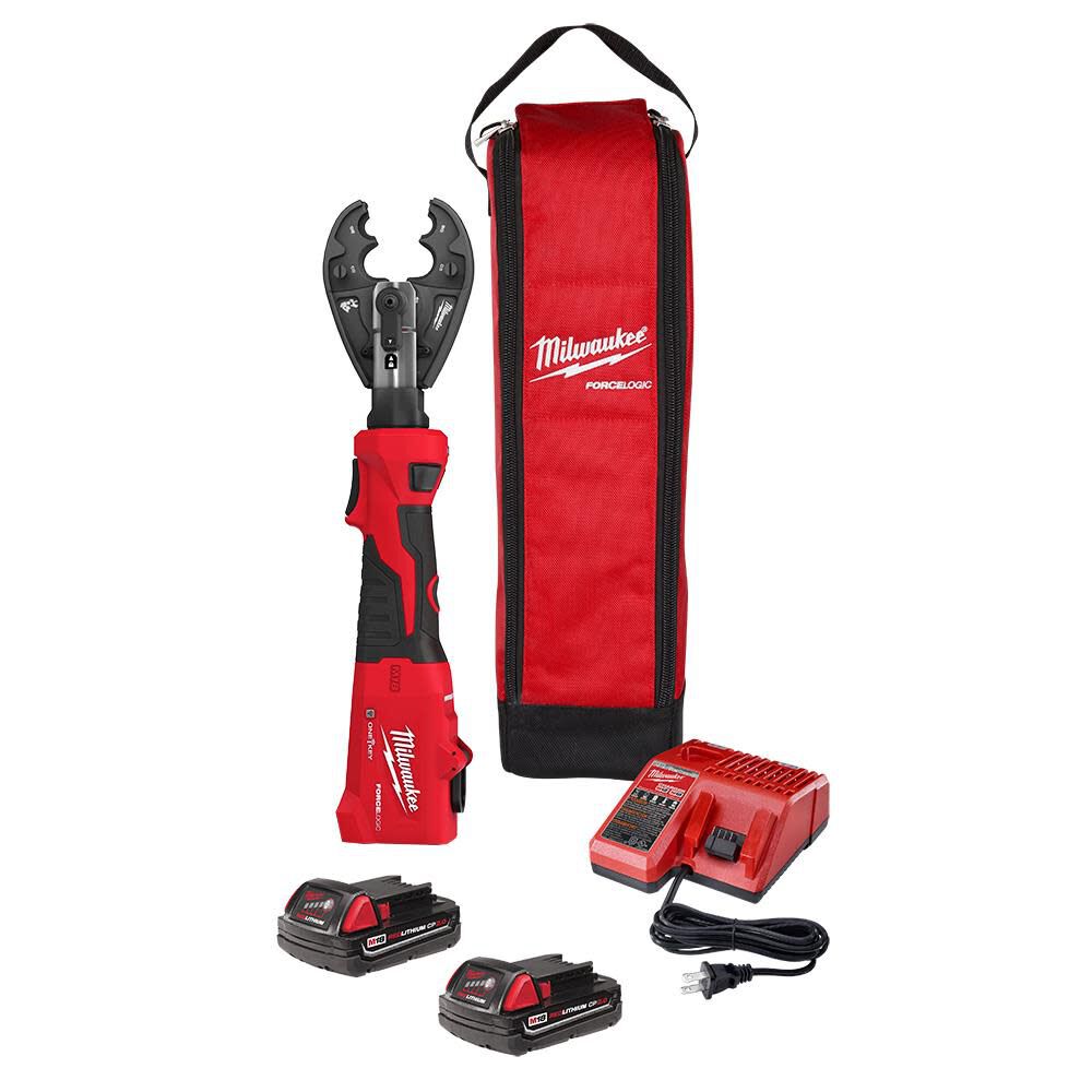 M18 FORCE LOGIC 6T Linear Utility Crimper Kit with BG-D3 Jaw 2978-22BG