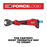 M18 FORCE LOGIC 6T Linear Utility Crimper Kit with Snub Nose Jaw 2978-22