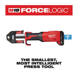 M18 FORCE LOGIC Press Tool with ONE-KEY with 1/2inch-2inch CTS Jaws 2922-22