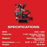 M18 FUEL 1-1/2inch Lineman Magnetic Drill Kit 2788-22HD