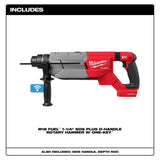 M18 FUEL 1 1/4inch SDS Plus D Handle Rotary Hammer (Bare Tool)with ONE KEY 2916-20