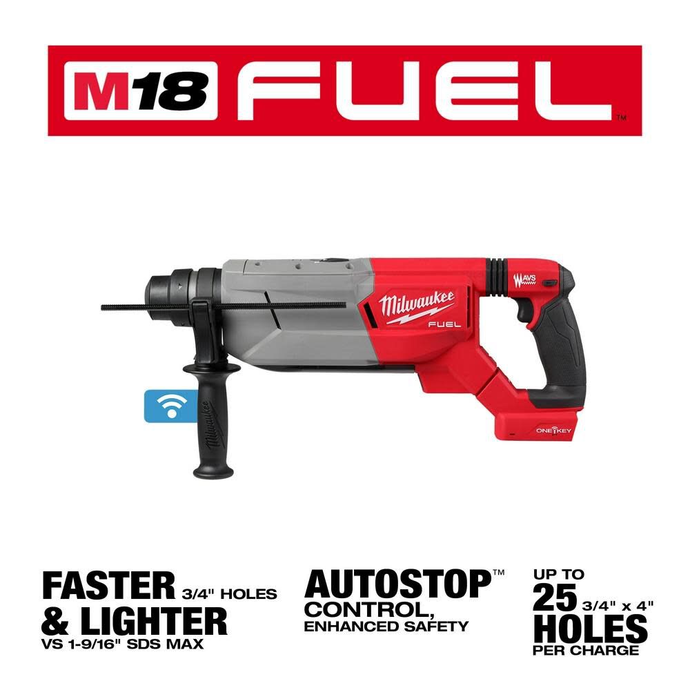 M18 FUEL 1 1/4inch SDS Plus D Handle Rotary Hammer (Bare Tool)with ONE KEY 2916-20