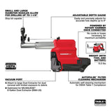 M18 FUEL 1 1/8inch SDS Plus Rotary Hammer ONE-KEY Dust Extractor Kit 2915-22DE