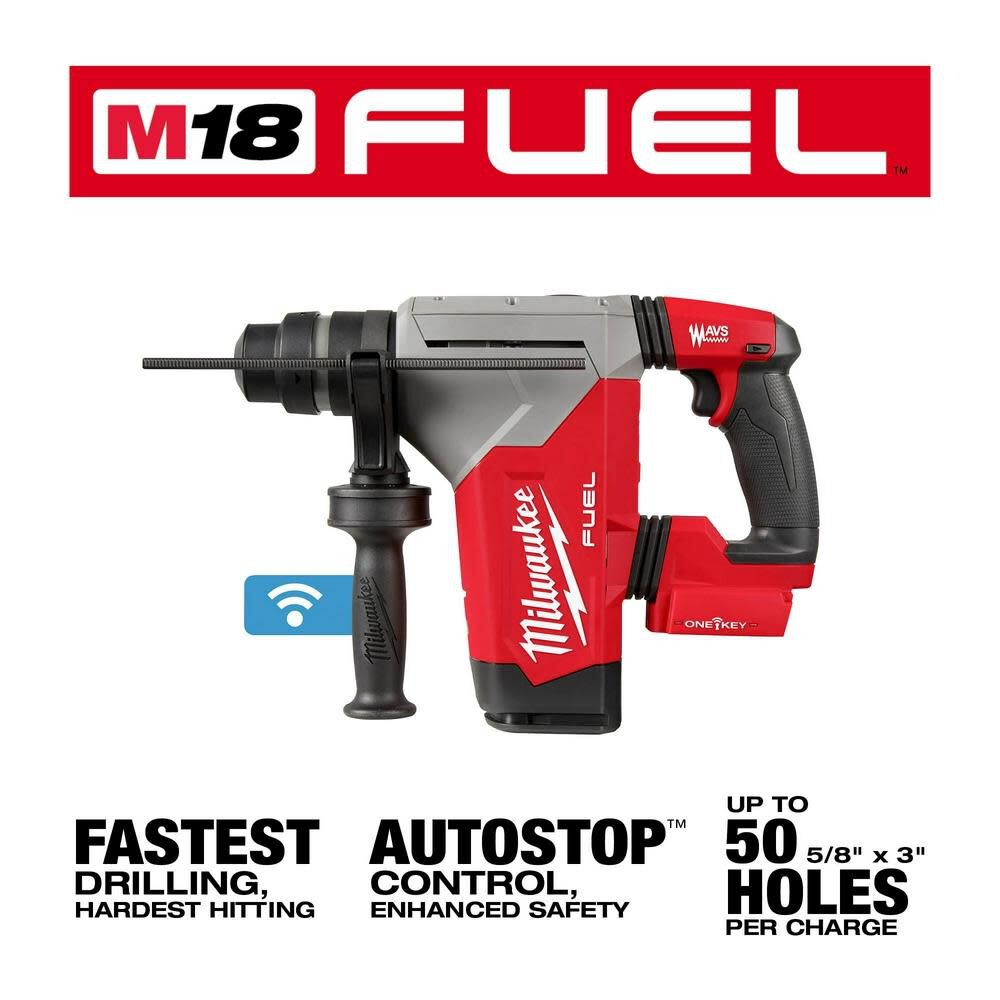 M18 FUEL 1 1/8inch SDS Plus Rotary Hammer with ONE KEY (Bare Tool) 2915-20