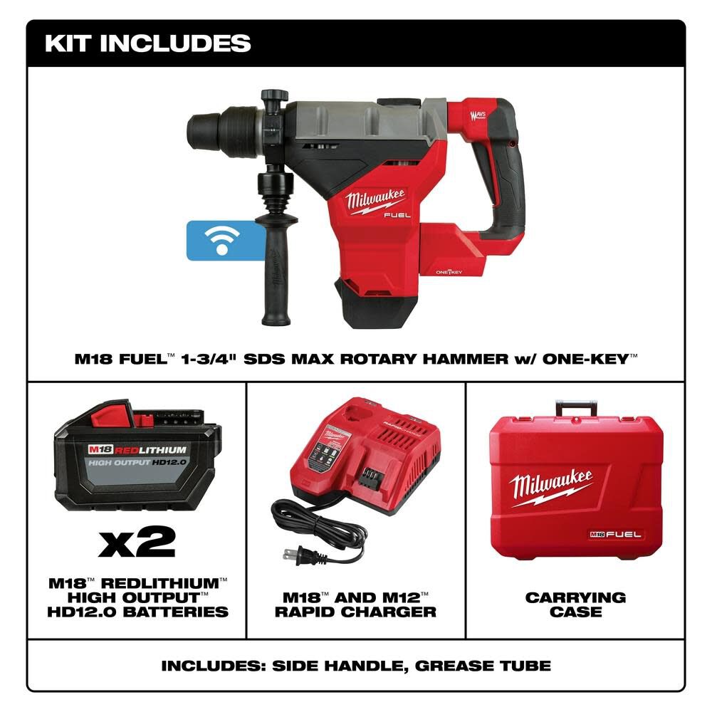 M18 FUEL 1 3/4inch SDS Max Rotary Hammer Kit 2718-22HD