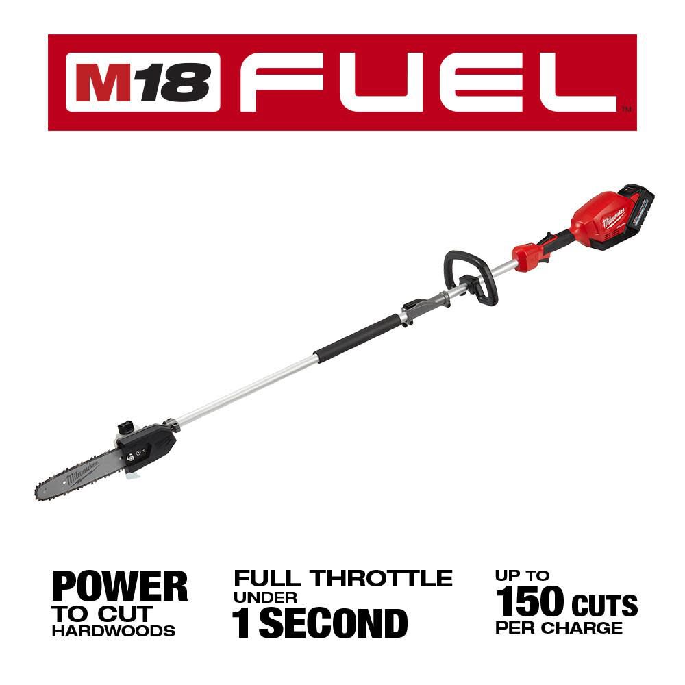 M18 FUEL 10inch Pole Saw Kit with QUIK-LOK & 16inch Chainsaw Bundle 2825-21PS-2727-20