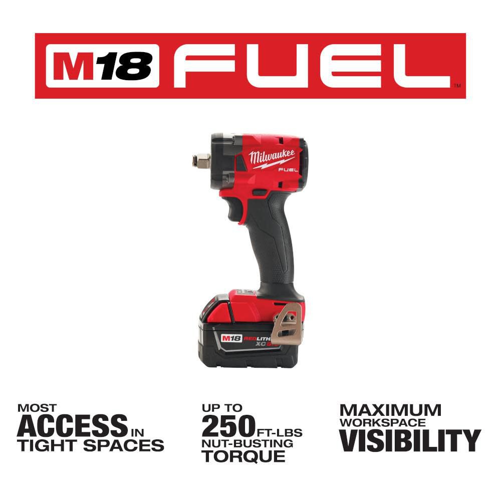 M18 FUEL 1/2 Compact Impact Wrench with Friction Ring Kit 2855-22