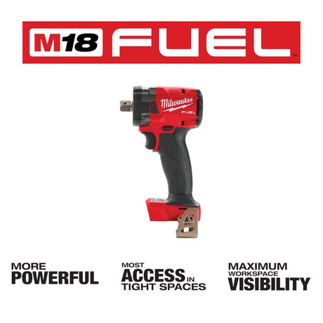 M18 FUEL 1/2 Compact Impact Wrench with Pin Detent 2855P-20