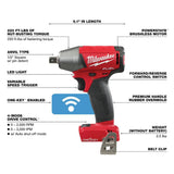 M18 FUEL 1/2 in. Compact Impact Wrench with Pin Detent with ONE-KEY (Bare Tool) 2759-20