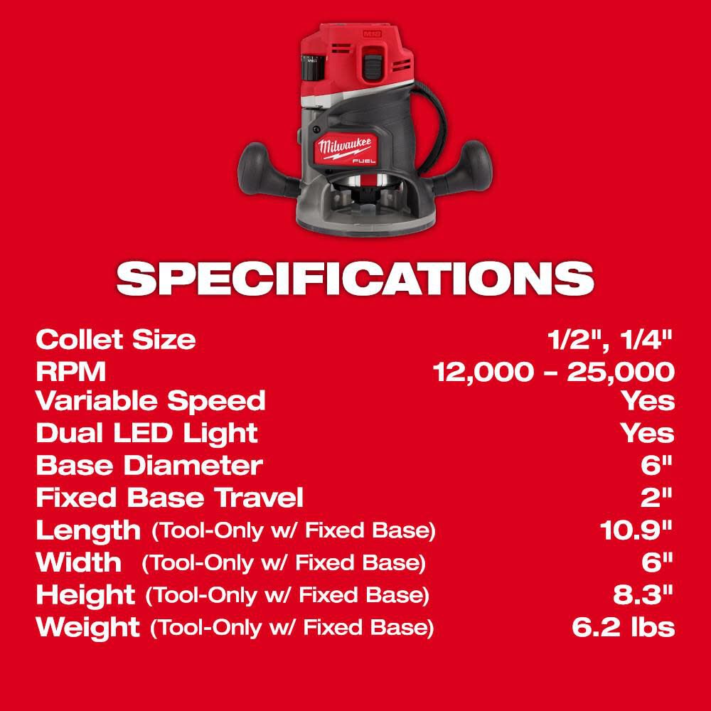 M18 FUEL 1/2 in Router Kit 2838-21