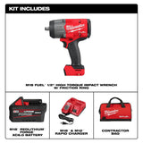 M18 FUEL 1/2in High Torque Impact Wrench with Friction Ring REDLITHIUM FORGE Kit 2967-21F