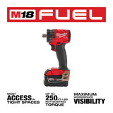 M18 FUEL 1/2inch Compact Impact Wrench with Pin Detent Kit 2855P-22R