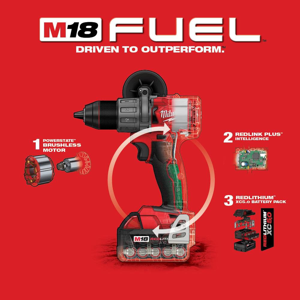 M18 FUEL 1/2inch Drill Driver Kit 2803-22