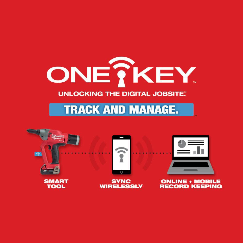 M18 FUEL 1/4inch Blind Rivet Tool with ONE-KEY Kit 2660-22CT