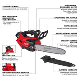 M18 FUEL 14inch Top Handle Chainsaw 2 Battery Kit 2826-22T