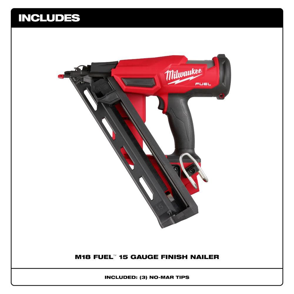 M18 FUEL 15 Gauge Finish Nailer Bare Tool 2839-20