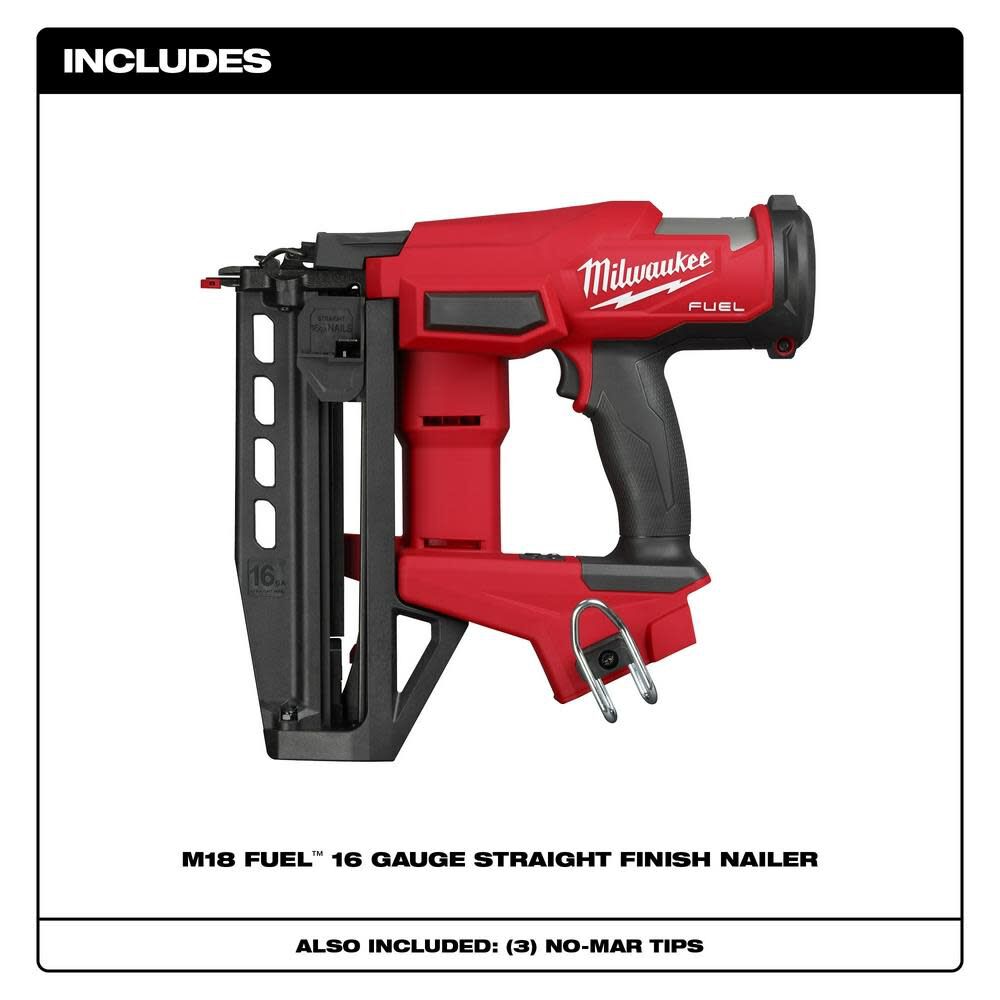 M18 FUEL 16 Gauge Straight Finish Nailer (Bare Tool) 3020-20