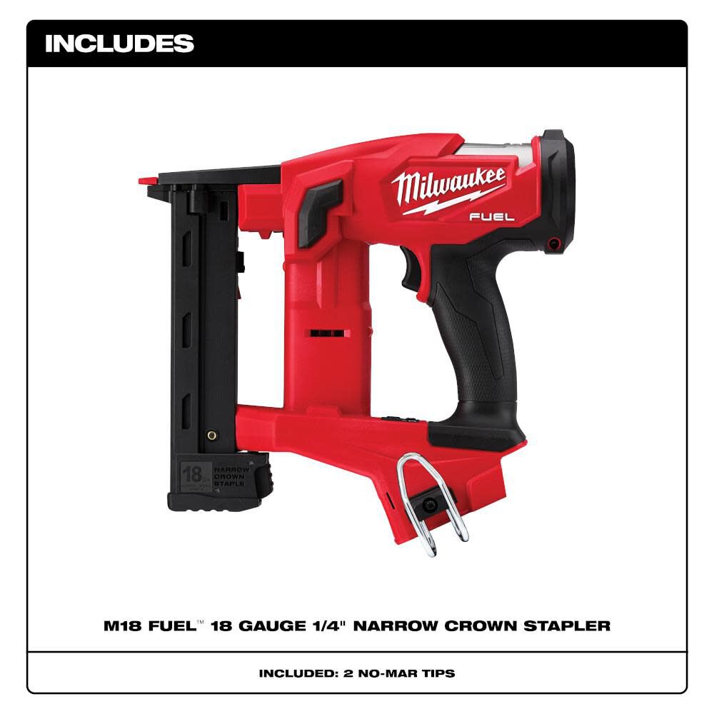 M18 FUEL 18 Gauge 1/4 in. Narrow Crown Stapler (Bare Tool) 2749-20