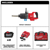 M18 FUEL 1inch D-Handle Ext Anvil High Torque Impact Wrench with ONE-KEY Kit 2869-22HD