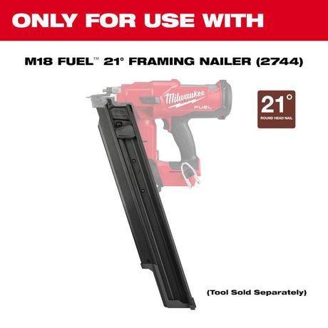 M18 FUEL 21 Degree Framing Nailer Extended Capacity Magazine 48-08-2744