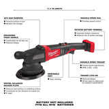 M18 FUEL 21mm Random Orbital Polisher (Bare Tool) 2685-20