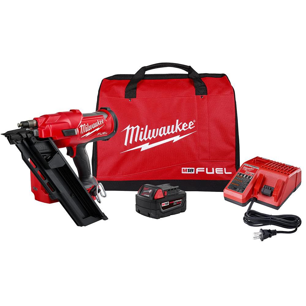 切手4 M18 FUEL 30 Degree Framing Nailer Kit 2745-21 – Tools.com