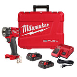 M18 FUEL 3/8 Compact Impact Wrench with Friction Ring CP2.0 Kit 2854-22CT