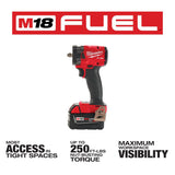 M18 FUEL 3/8 Compact Impact Wrench with Friction Ring Kit 2854-22