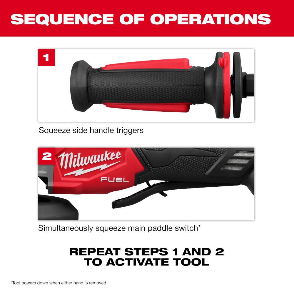 M18 FUEL 4-1/2 in / 5 in Dual-Trigger Braking Grinder (Bare Tool) 2986-20