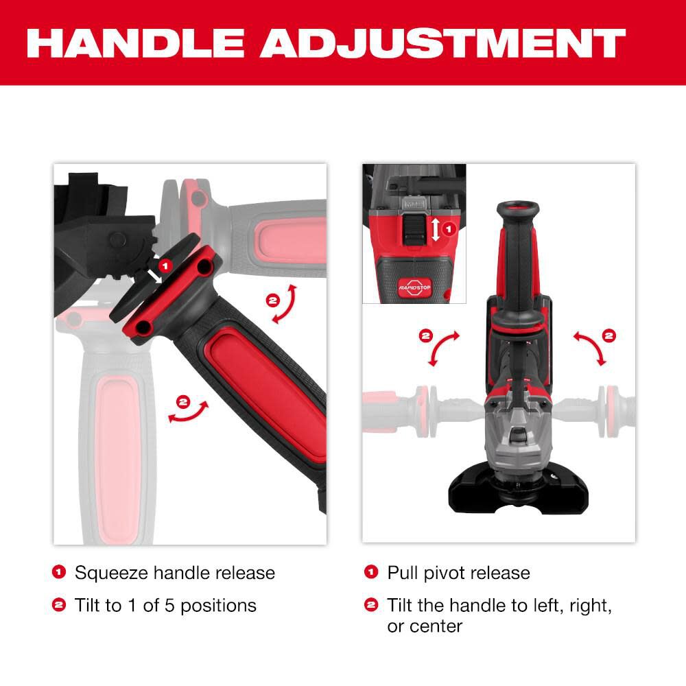 M18 FUEL 4-1/2 in / 5 in Dual-Trigger Braking Grinder (Bare Tool) 2986-20