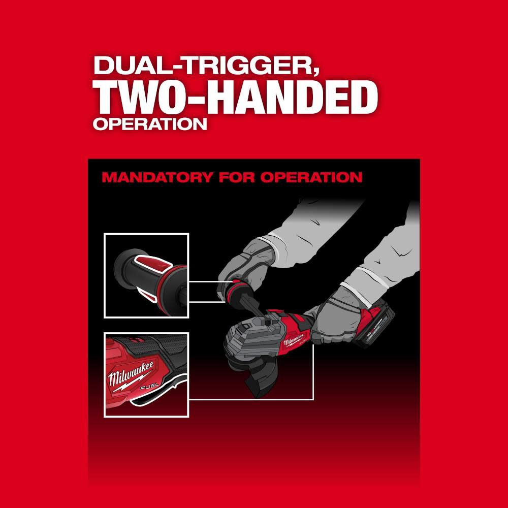 M18 FUEL 4-1/2 in / 5 in Dual-Trigger Braking Grinder (Bare Tool) 2986-20
