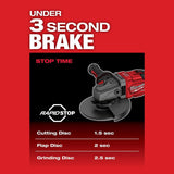 M18 FUEL 4-1/2 in.-6 in. Lock-On Braking Grinder with Slide Switch (Bare Tool) 2981-20