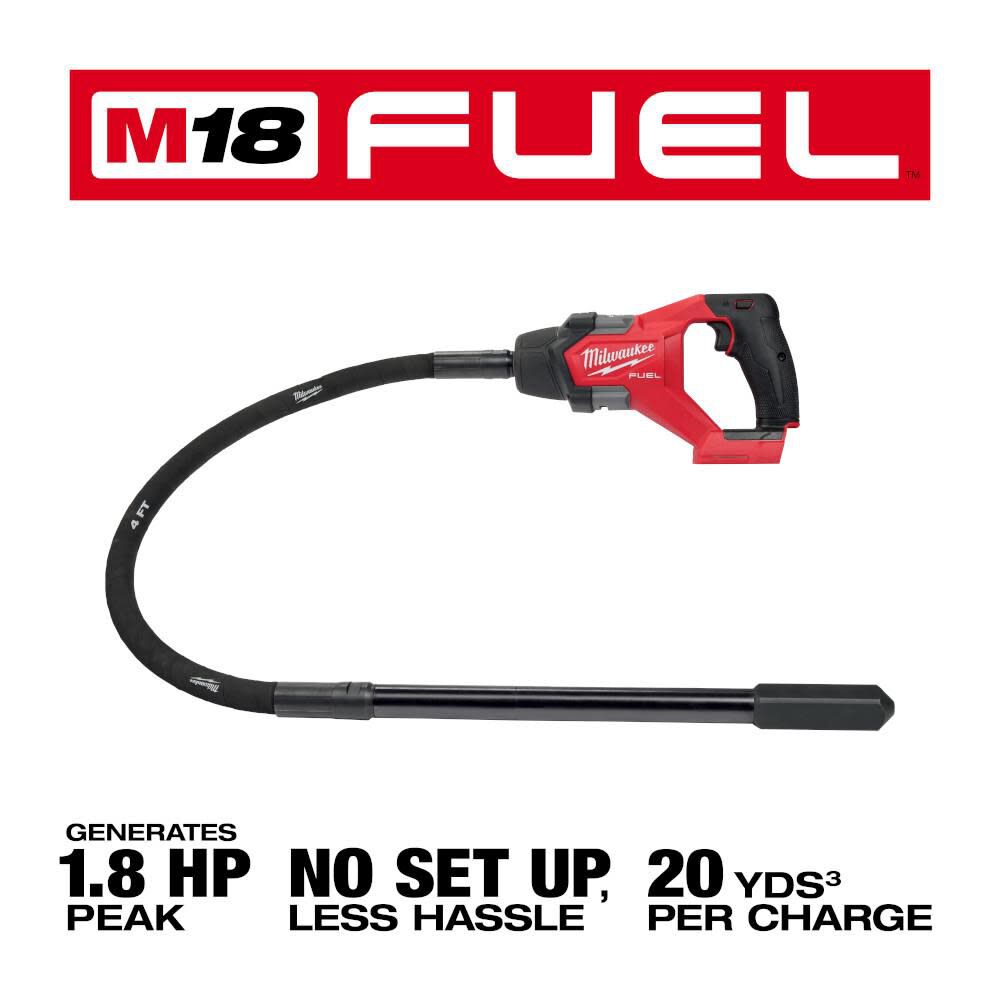 M18 FUEL 4' Concrete Pencil Vibrator (Bare Tool) 2910-20