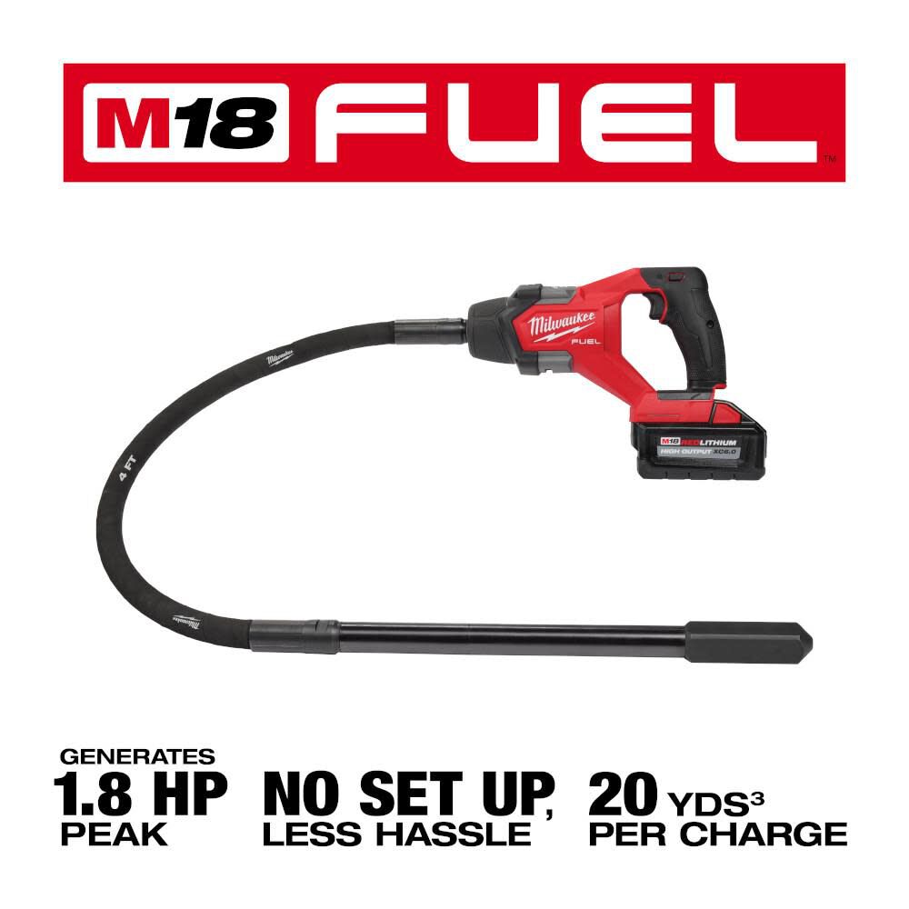 M18 FUEL 4' Concrete Pencil Vibrator Kit 2910-21