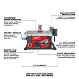 M18 FUEL 8-1/4 in. Table Saw with ONE-KEY 2736-20