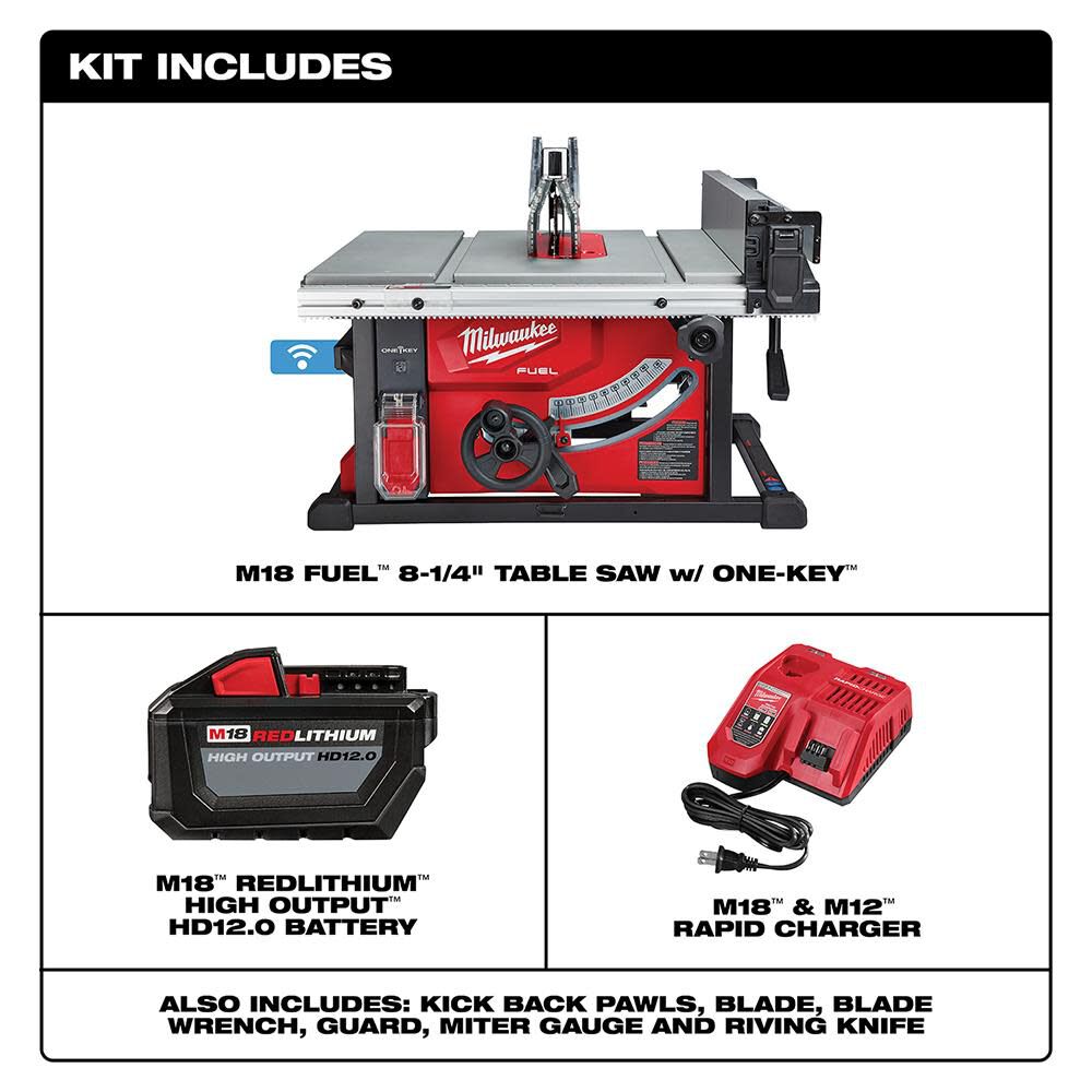 M18 FUEL 8-1/4 in. Table Saw with ONE-KEY Kit 2736-21HD