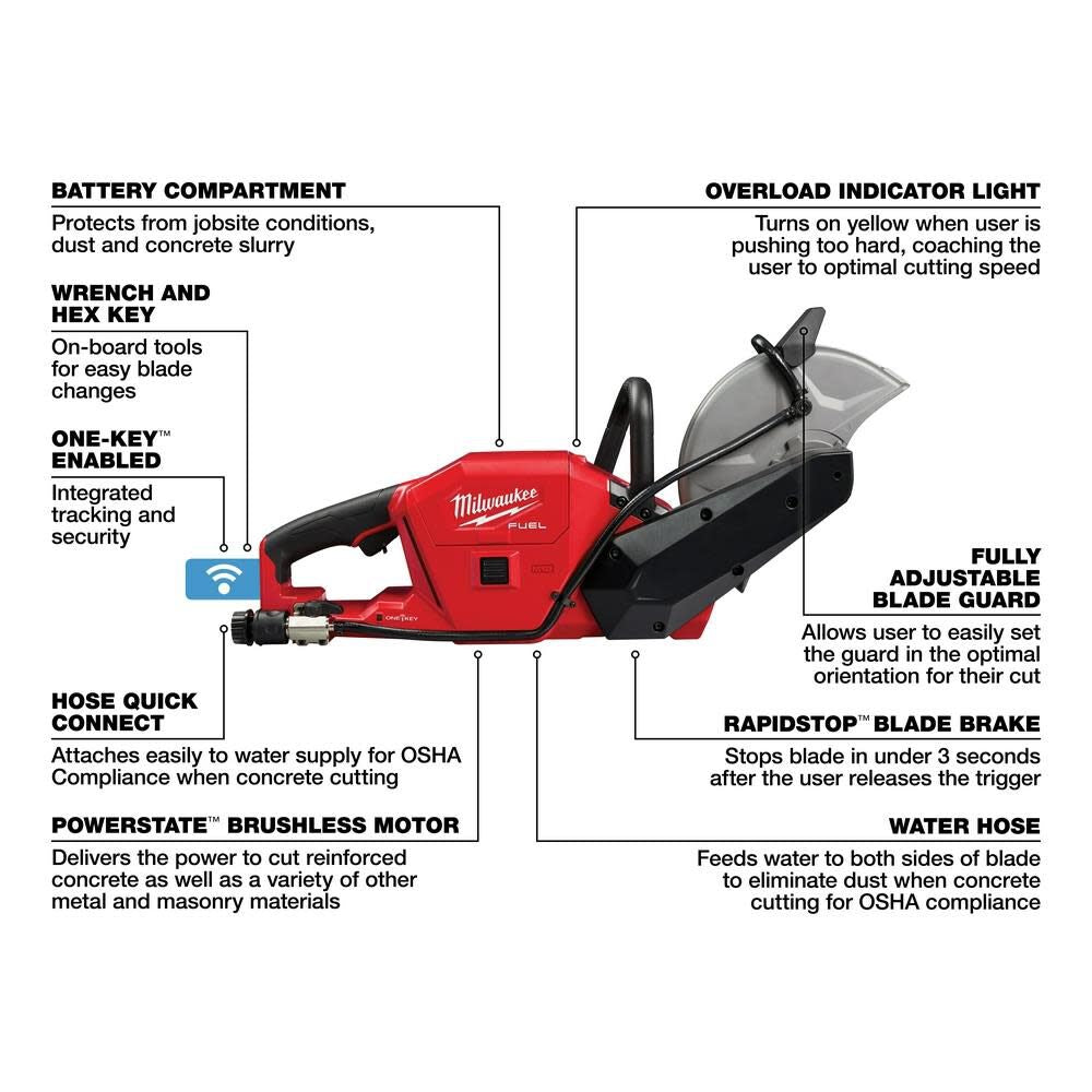 M18 FUEL 9 in. Cut-Off Saw with ONE-KEY Kit 2786-22HD