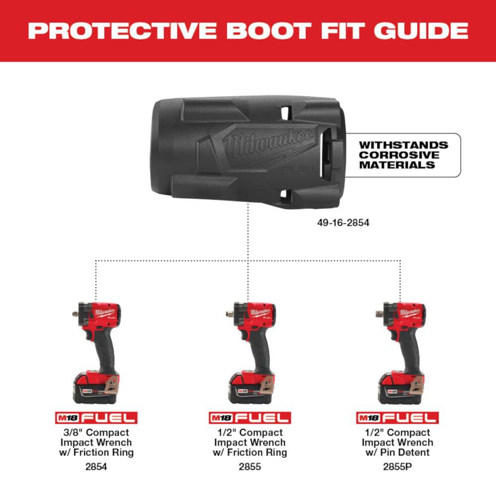 M18 FUEL Compact Impact Wrench Protective Boot 49-16-2854