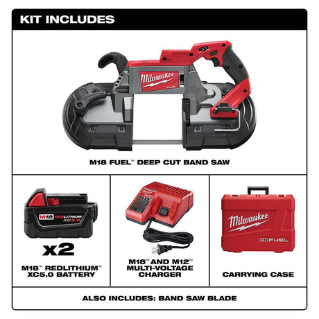 M18 FUEL Deep Cut Band Saw - 2 Battery Kit 2729-22