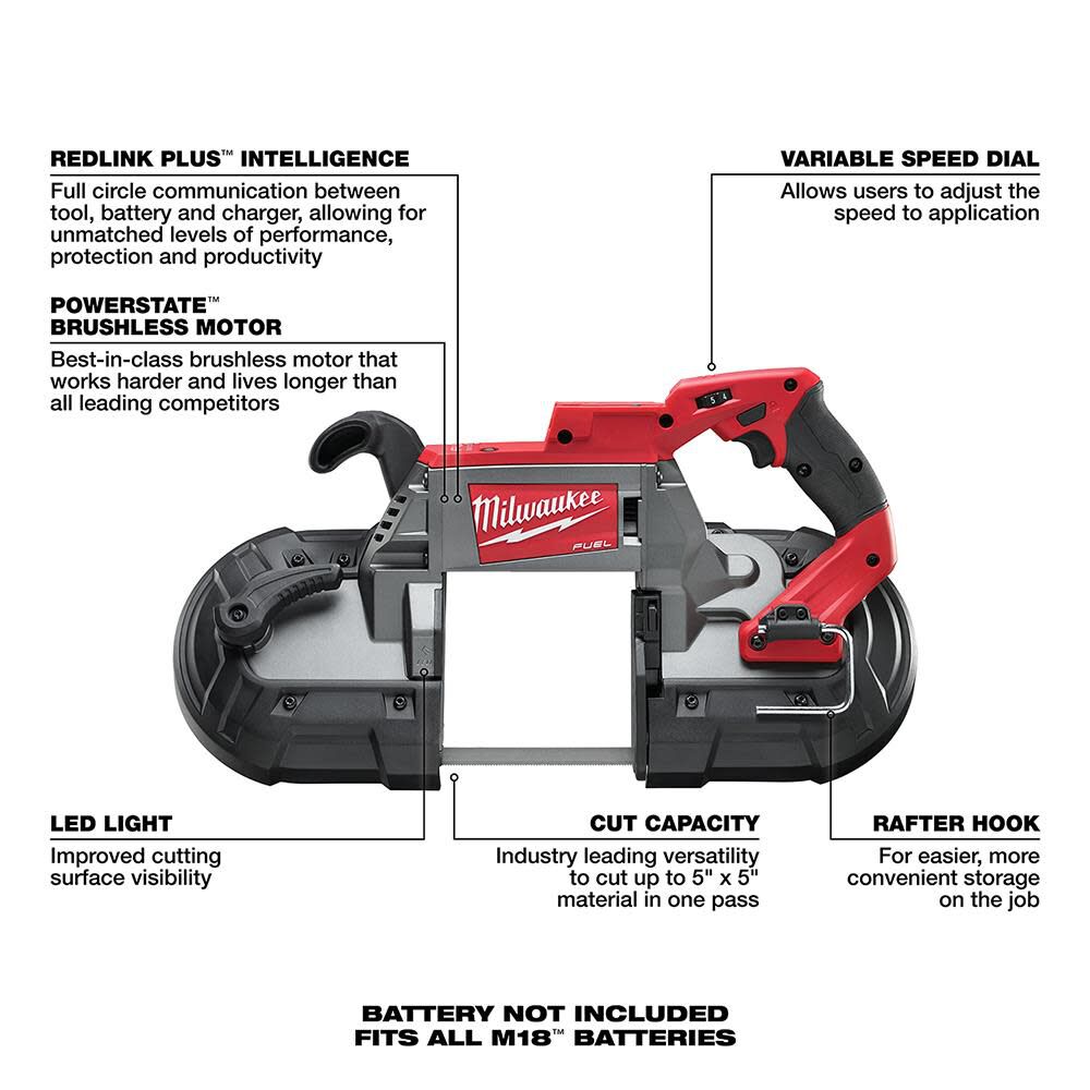 M18 FUEL Deep Cut Band Saw (Bare Tool) 2729-20